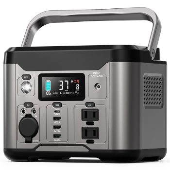 Goosiay 300W 296Wh Portable Power Station Battery with 60W PD and Pure Sine Wave AC Outlet , Gray