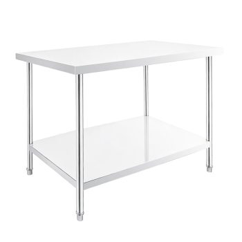 Commercial Stainless Steel Work Table, Heavy Duty Stainless Steel Prep Table, High Load Bearing Kitchen Work Table for Workshop, Picnic, Catering, 483035 Inch