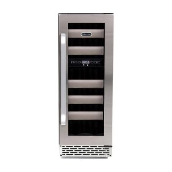 Whynter BWR-171DS Elite 12" 17 Bottle Seamless Stainless Steel Door Dual Zone Built-in Wine Refrigerator