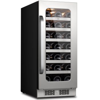 Whynter 15 inch Wine Refrigerator, Bottle Wine Fridge Freestanding & Built-in Wine Cooler