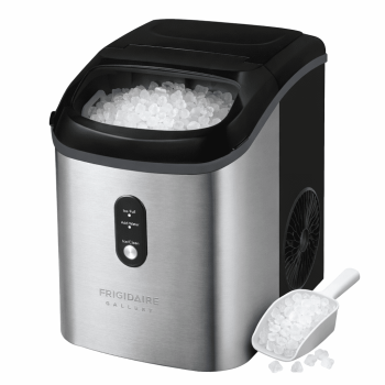 Frigidaire Gallery 33 lbs. Nugget Ice Maker, Self-Cleaning Countertop Ice Machine, Stainless Steel