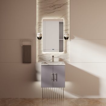 Geneva 24 in. W Bath Vanity, Top, and Faucet Set