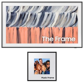 Samsung QN55LS03HE 55" QLED 4K TV with HW-LS60D Photo Frame Speaker (2026)