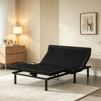 Electric Base with Head & Foot Lift, Pillow-Tilt, Under-Bed LED, USB Ports, Zero Gravity, One-Touch Flat, TV Mode, Memory Function, 4"+8" Adjustable Legs