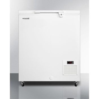-45 C capable laboratory chest freezer with digital thermostat and 4.8 cu.ft. capacity