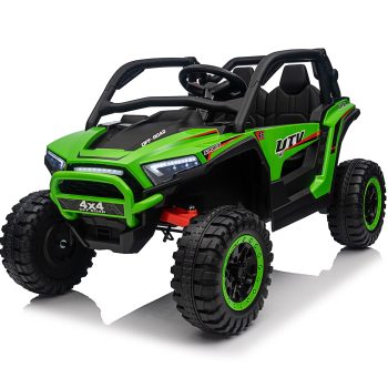 Sunnyfree 24 Volt Ride on Toys for Kids, 4WD Electric Power UTV Wheels with 800W Motors, Remote Control, 2 Seater, Spring Suspension, LED Light, Roll Cage, Storage Space