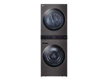 LG WashTower 4.5 cu ft High-Efficiency Front Load Washer & 7.4 cu ft Gas Dryer Set, White