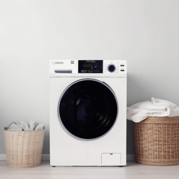 Equator All-in-One Washer Dryer VENTED-DRY 30% FASTER than Condense 15lb 110V White