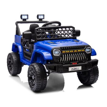 TROPOW 12V Kids Ride On Truck Electric Vehicle for Toddlers with Remote Control, 4-Wheel Suspension, Battery Display, LED Lights,Christmas Gift for Kids