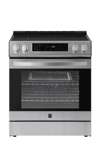 Kenmore 5.6 cu. ft. Front-Control 4 Induction Element Electric Range Stove with Dual Ring Elements, Self-Clean Oven, Precision Set Controls