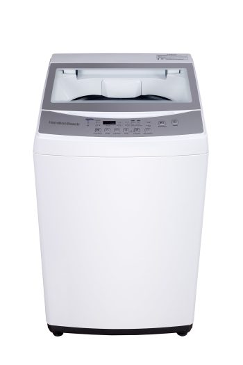 Hamilton Beach 1.7 Cu. ft. Top Load Portable Washing Machine with 6 Wash Cycles, 8 Water Levels, Quick-Connect Sink Adapter, White