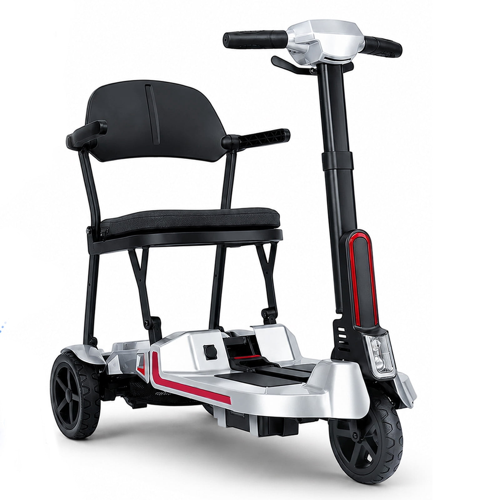 30 lbs Lightweight Foldable Mobility Scooter for Seniors & Adults, Portable 3-Wheel Electric Travel Scooter with 33" Turning Radius, Dual Airline-Approved Lithium Batteries, 20–32 Mile Range
