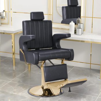 Barber Chairs for Barbershop,Heavy‑Duty Hydraulic 360° Swivel Reclining Salon Furniture, Adjustable PU Leather Styling Chair for Spa & Beauty Salon