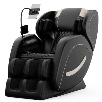 Full Body Massage Chair, Sesslife Zero Gravity Shiatsu Recliner with Air Pressure, Heating, Leg Auto Extension, Air Bags, Foot Rollers, Bluetooth, LED Lights and Portable Stand for Living Room