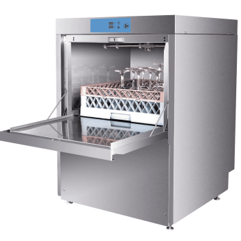 208-240V High-Temp Undercounter Commercial Dishwasher/Glasswasher Built-In Booster, Built-In Detergent & Rinse Aid Pumps, 3-phrase