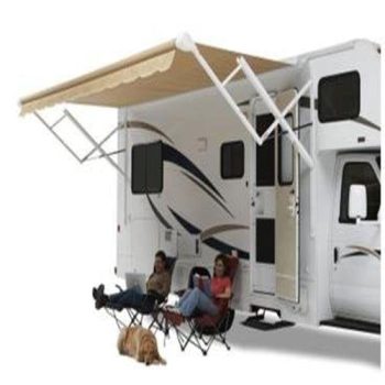 Carefree QJ198D00 Eclipse/Travelr Springless Patio Awning Black-Gray 19ft