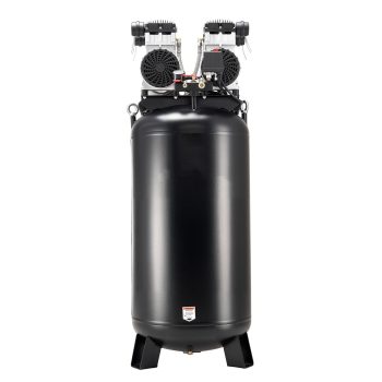 KFFKFF 60-Gallon Heavy-Duty Air Compressor, 4HP, 10SCFM at 90PSI, Max 125PSI Pressure, Oil-Free Tank for Industrial Use and Large Workshops (230V 60Hz, No Plug)