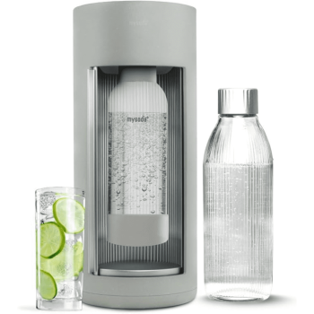Mysoda Glassy Silent Soda Maker with 1L Glass and 1L PET Bottles - Pigeon