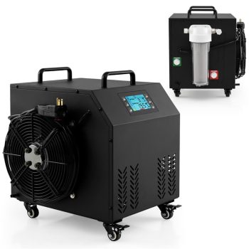 GVN 4/5 HP Ice Bath Water Chiller for Cold Plunge Tubs with Compressor-Black