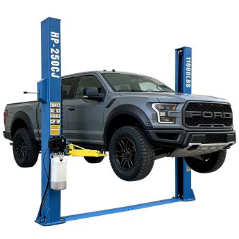 HPDMC 11,000 lb Two Post Car Lift, Clear Floor Auto Lift with Single-Side Lock Release, 73" Max Lift Height, Heavy Duty Hydraulic Vehicle Hoist for Garage, Auto Repair & Shop Use