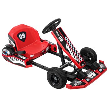 AQCW Go Kart,36V Electric Go Kart for Kids,16 MPH Drift Kart with 350W Motor,Drift/Sport Mode,Length Adjustment