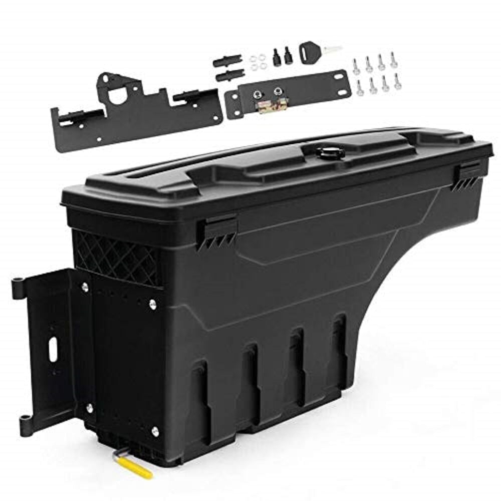 PIT66 Truck Bed Storage Box Toolbox Driver Left Side LH Black Fit for Toyota Tacoma 2005-2020