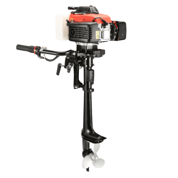 4 Stroke Outboard Motor4 hp Outboard Boat MotorsGas Powered Boat Marine EngineWater Cooling Outboard Boat Motor for Inflatable, Kayak, Dinghy, Canoe, Sailboat