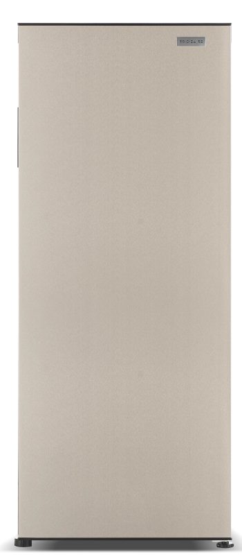 Frigidaire 10 cu. ft. Garage Ready Upright Freezer with Platinum Door & Recessed Handle, Adjustable Temperature Control, Flush Back Design, Efficient Cooling, EFRF1007-SS