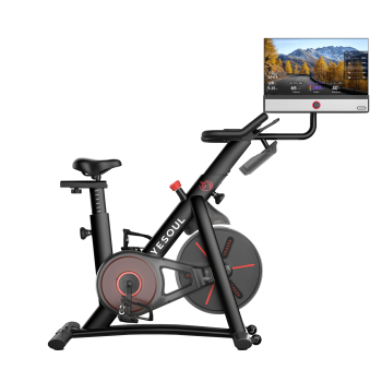 Yesoul G1M Plus Smart Exercise Bike with Screen, Magnetic Stationary Bike for Home Gym, Low Noise Indoor Cycling Bike with Tablet Mount