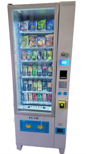 TVC America Adjustable Combo Vending Machine, 29 x 29 x 78 Inches, Multicolor
