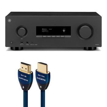 Yamaha RX300A 5.2-Cha 8K AV Receiver Bundle with AudioQuest Sky 3m HDMI