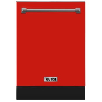 KOSTCH 24in Built-in Dishwasher with 8 wash programs & 4 Dry Options, Large Capacity 15 Place Settings,Stainless Steel Handle, 45-dBA Ultra-Quiet, ENERGY STAR Certified
