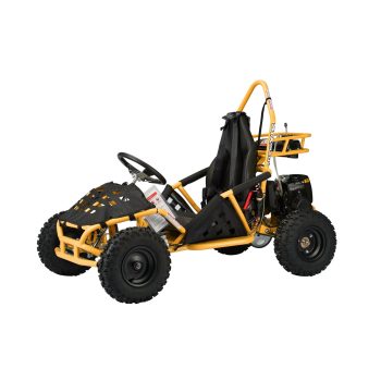 SYX MOTO GK-49A 50cc 4 Stroke Gas Powered Kids Ride on 1-Seater Go Kart, School Bus Yellow