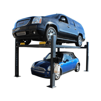 Atlas Automotive Equipment 408SL 4-Post Super Deluxe Vehicle Storage Lift, 10 Minimum Ceiling Height, 8,000lb Capacity, Portable/Free Standing Design, Diamond Plated Runways, For DIY/Hobbyists
