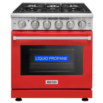KOSTCH 30-in 5 Burners 4.55 Cu. Ft Convection Oven 110V Freestanding Liquid Propane Gas Range ( )
