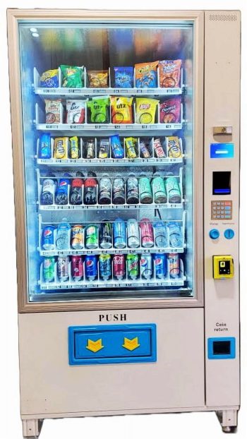 TVC Combo vending machine with Credit Card Reader 1 Year Warranty