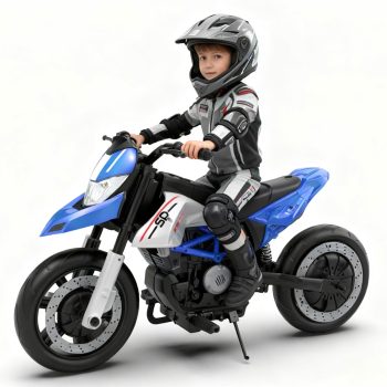 Xuanlur 24V 9AH Electric Motorbike, 9 mph & 110lb Max, 200W Ride on Motorcycle for Big Kids w/EVA Tires, LED Lights & Power Display, 2 Speed, Bluetooth, Music, Electric Motorcycle for Ages 6+