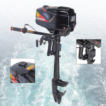 3.6HP Outboard Motor for Small Boats 2-Stroke, High Speed, Lightweight, Fuel Efficient, CDI Ignition, Perfect for Fishing, Sailing & Water Sports