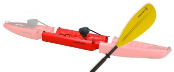 Point 65 Sweden 318029 Falcon Mid Piece Kayak with Paddle, Red