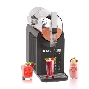 6-in-1 Commercial Slushie and Frozen Drink Machine 2L Stainless Steel Countertop Margarita Maker with Auto-Clean LED Display for Slush Ice Cream Cocktails Milkshakes Smoothies