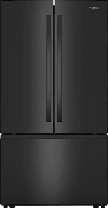 Whirlpool 31 cu. ft. Freestanding French Door Refrigerator with Ice Maker, 36-Inch, Black
