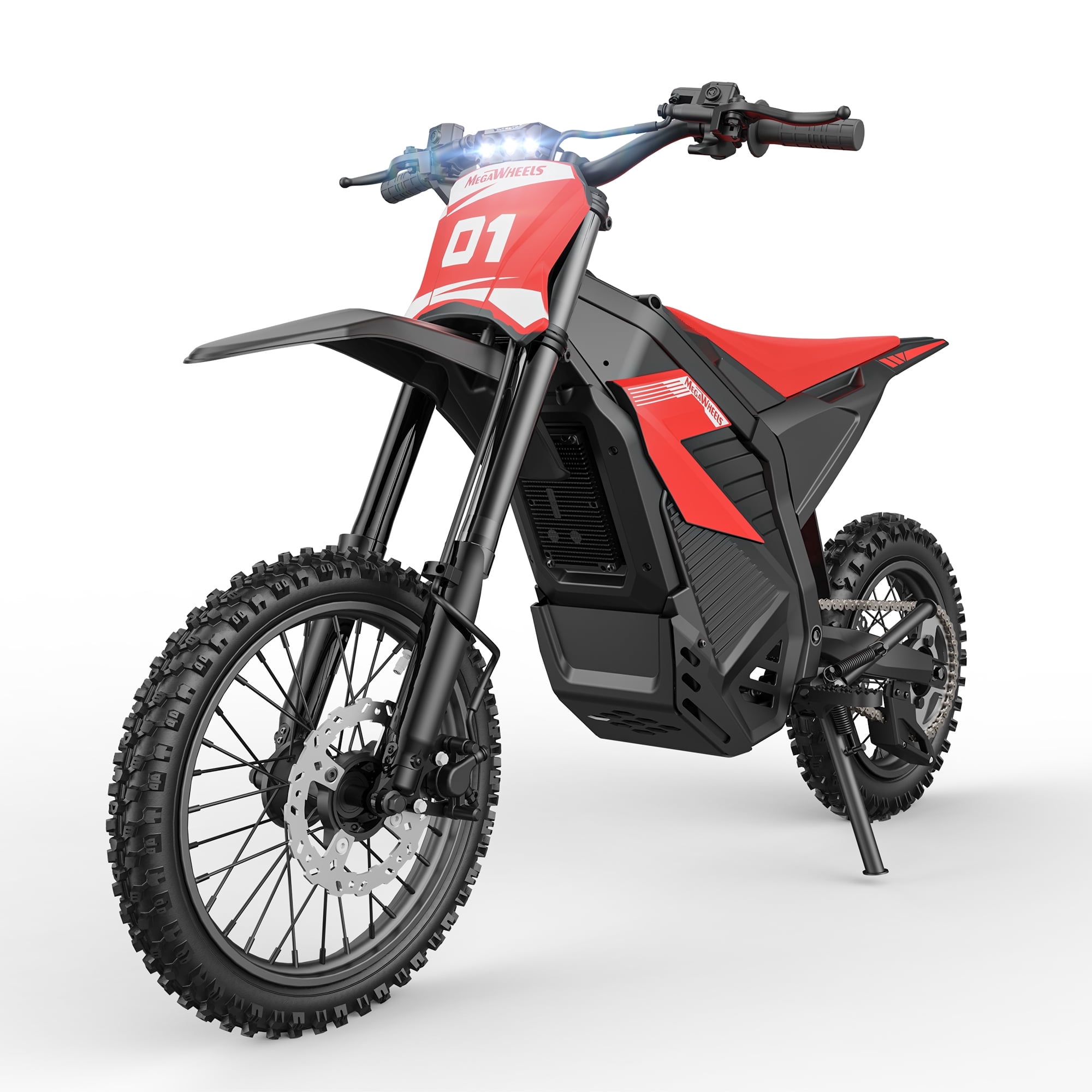 Electric Dirt Bike for Teens Adults, 3550W Peak, 40MPH & 53Miles, 48V/26AH Battery, 14"/12" Tire, Full Suspension Mountain Off-Road E Dirt Bike Age 13+