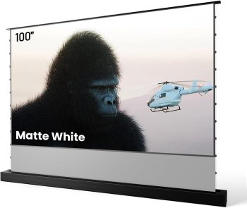 AWOL Vision MW-F210 100" Motorized Floor Rising Matte Projector Screen 4K/8K Ultra HDLong/Short/Ultra-Short Throw Compatible