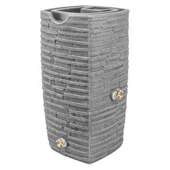Good Ideas Impressions Riverwalk 50 Gal Rain Saver w/Spigots