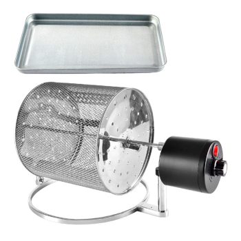 kowaku Coffee Roaster Machine Stainless Steel Coffee Bean Roaster Baking Roasting Machine with Adjustable Temperature And Viewing Cover Suitable for Home Use L 18x18cm