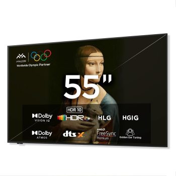 (Open Box) iFFALCON 55-Inch Class QLED 4K 144Hz F75 Smart TV, Ultra-Slim 1.1'' Floating Picture Frame TV 55F75