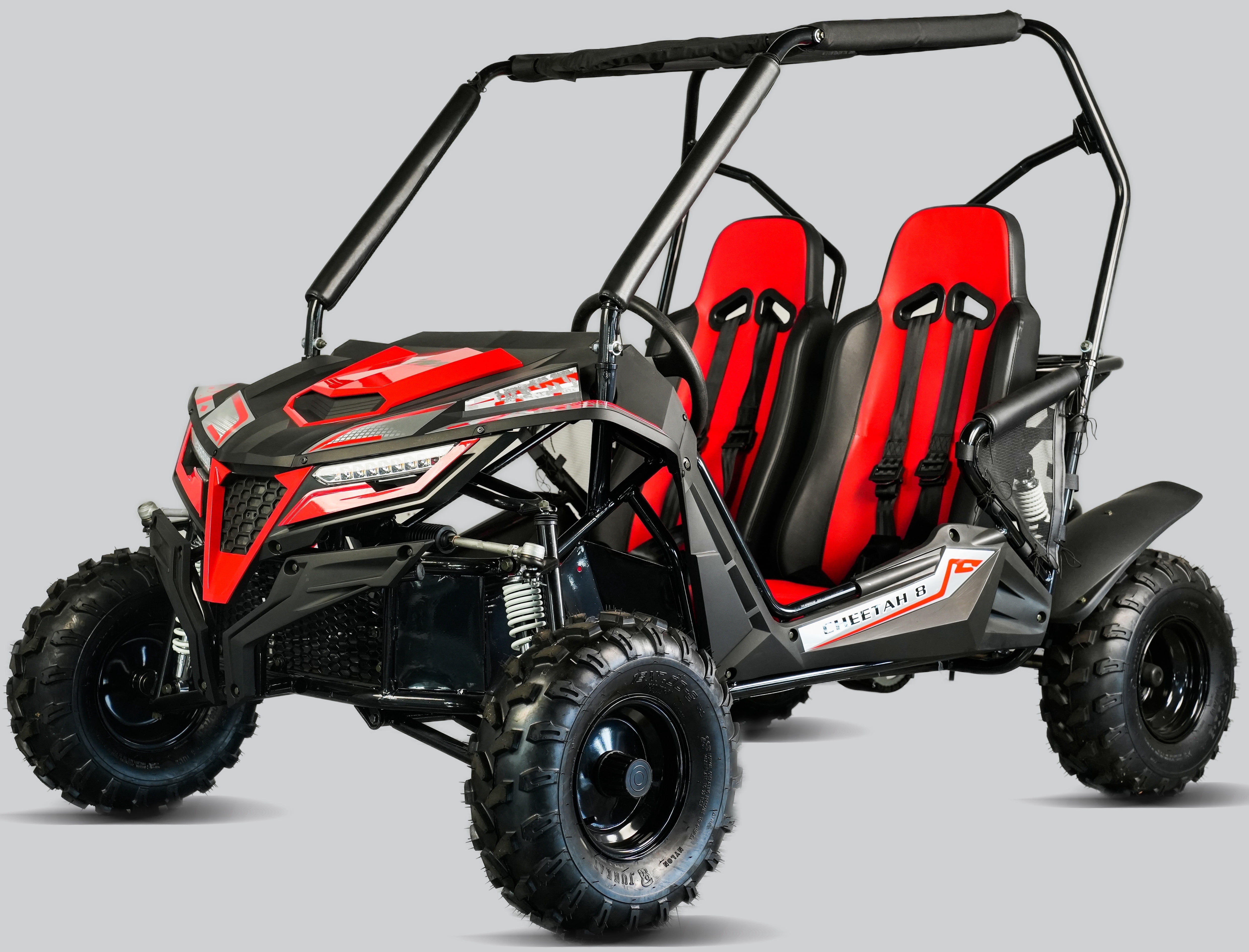 TrailMaster Cheetah 8 Off-Road UTV Go Kart, 208cc Gas Engine, Up to 32 MPH, Ages 13+ | Red