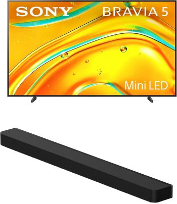 Sony K98XR50 98 Inch Bravia Mini LED 4K HDR Google TV with a Sony HT-A8000 BRAVIA Theater Bar Soundbar (2025)
