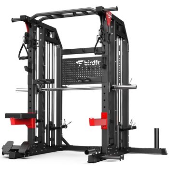 HASIMAN All-Steel Power Cage Rack, 2900 lbs Heavy Duty Home Gym Power Station with J-Hooks, Dip Bars, Landmine & Cable Crossover
