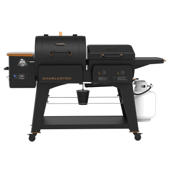 Pit Boss Combo Grill, Charleston 1020 Square inch Pellet Grill and Gas Griddle, Onyx Series